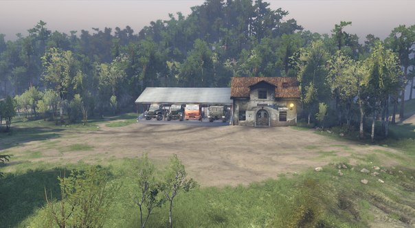 Навес и домик для SpinTires 2014 для Spintires 