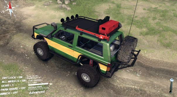 SID XJ Cherokee для SpinTires 2014 для Spintires 