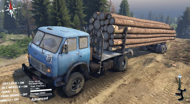 МАЗ-509 v2 для SpinTires 2014 для Spintires 