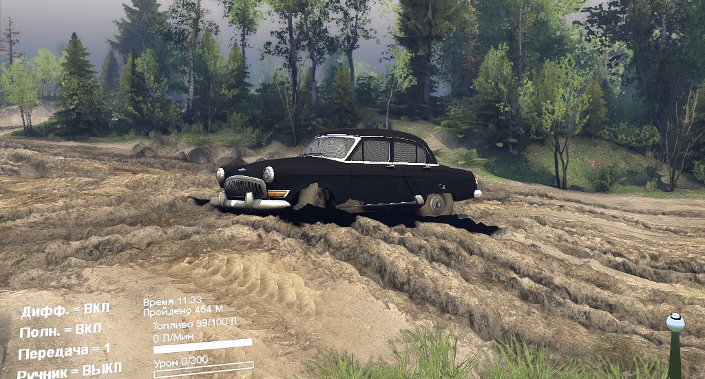 Газ-21 Волга v1.0 для Spintires 