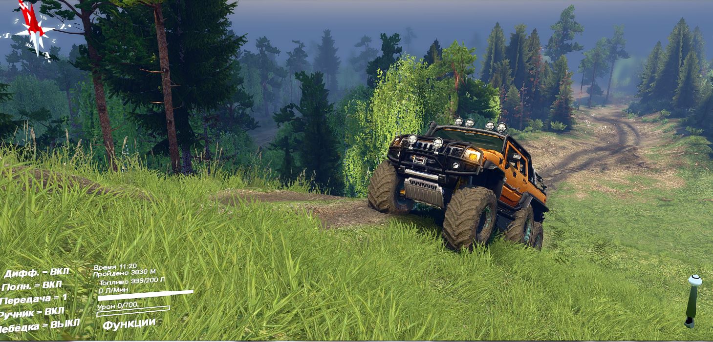 карта " Мост " для v 4.2.15 для Spintires 