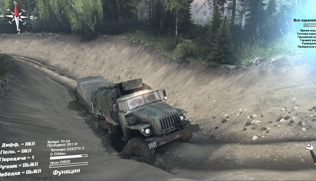 Карта "Тяжелая работа" для Spintires 