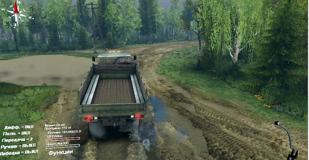 Карта " На лесоповал" для Spintires v 4.2.15 и 9.3.15