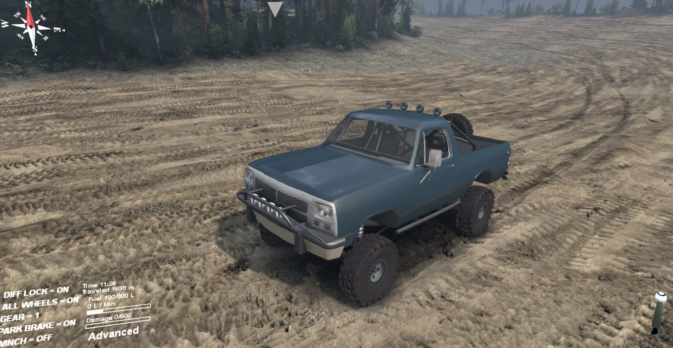 91 Dodge Ramcharger Open Top v1.1 для Spintires 130415
