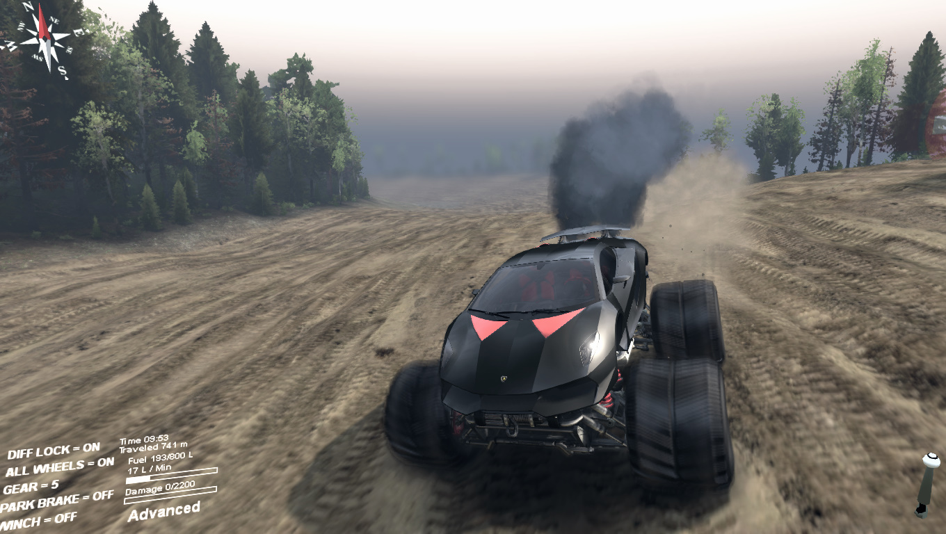 Lamborghini Sesto Elemento Monster truck для Spintires 19.03.15+