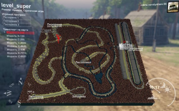 Карта Level_Super для v19.03.15 для Spintires 19.03.15