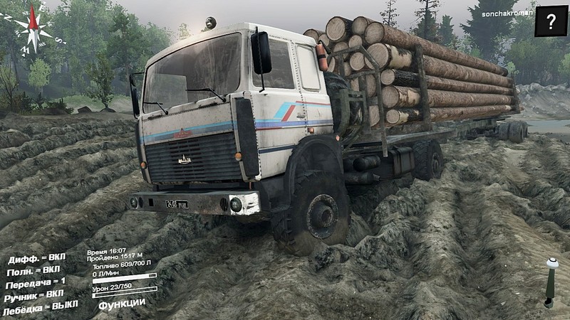 Мод Маз-5316 для Spin Tires 2015 для Spintires 13.04.2015