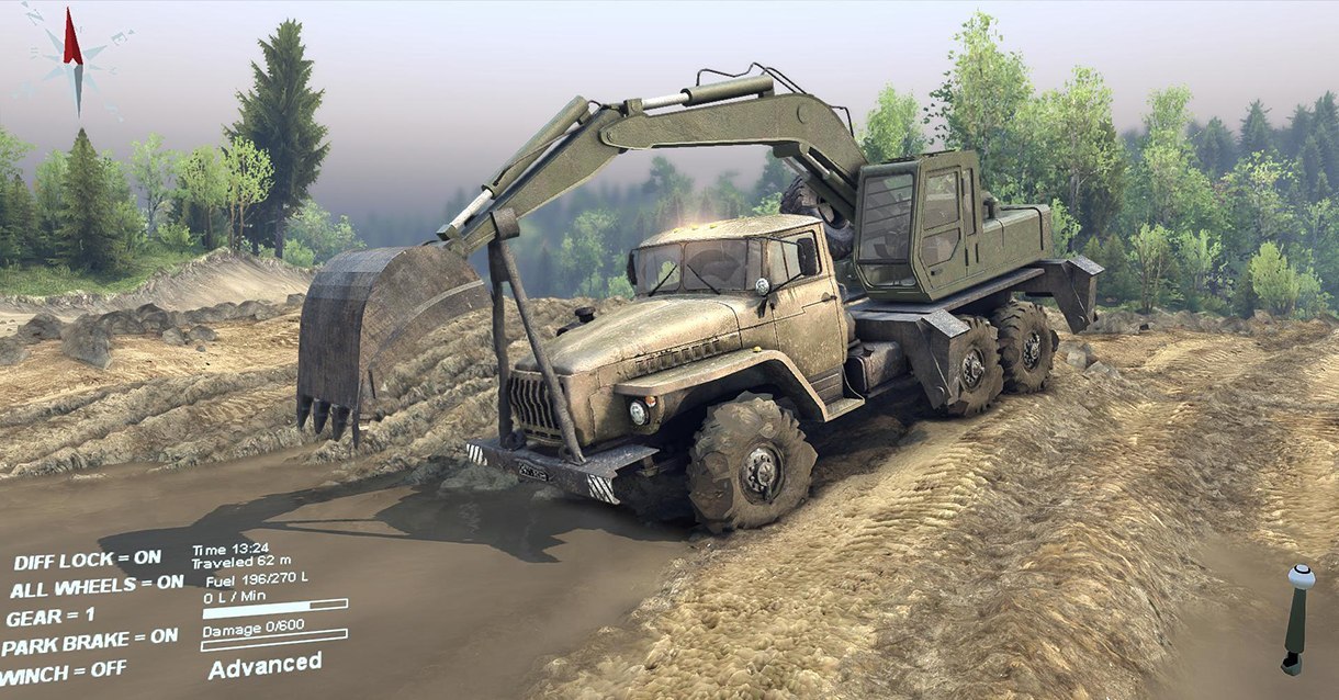 Пак механических погрузчиков для игры SpinTires. для Spintires v.19.03.15+