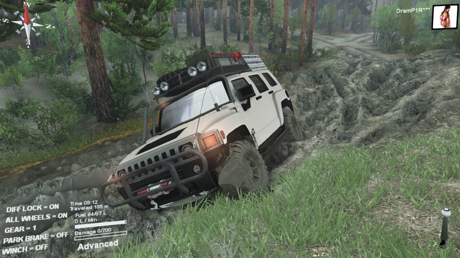 Hummer h3 V0.2  13.04.15+ для Spintires 13.04.15+