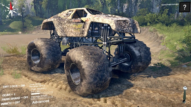 Мод Monster Maximus для Spin Tires 2015 для Spintires 13.04.2015