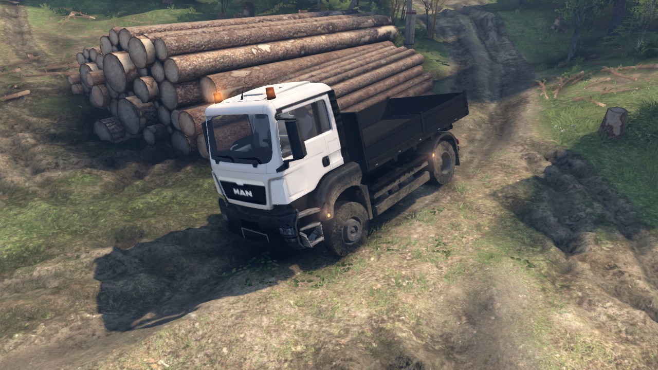 MAN TGS Little Flatbed для Spintires 13.04.15
