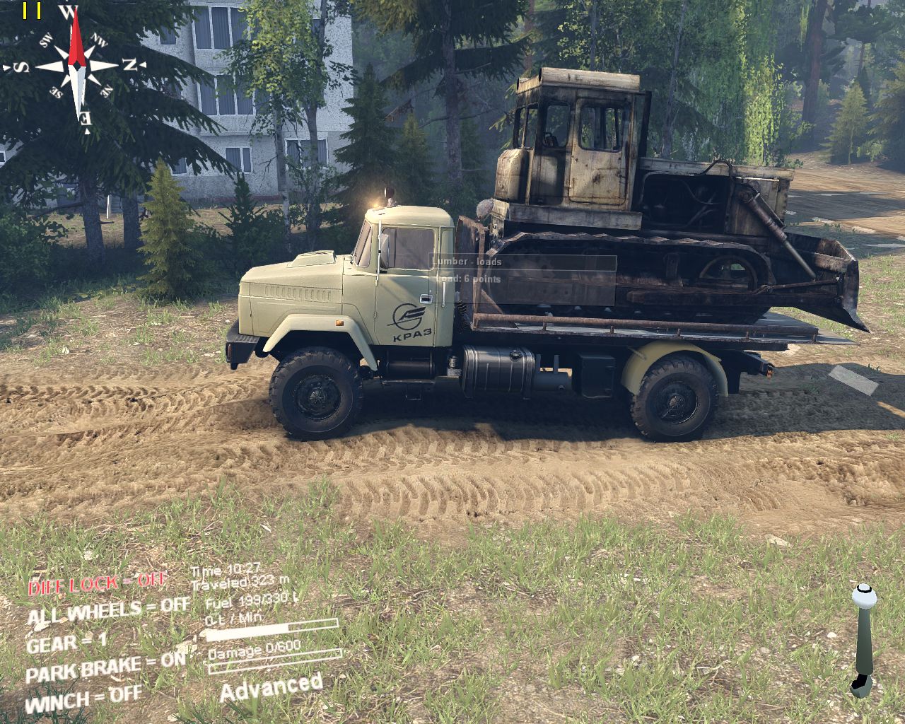 Краз 5133 для Spintires 13.04.15.