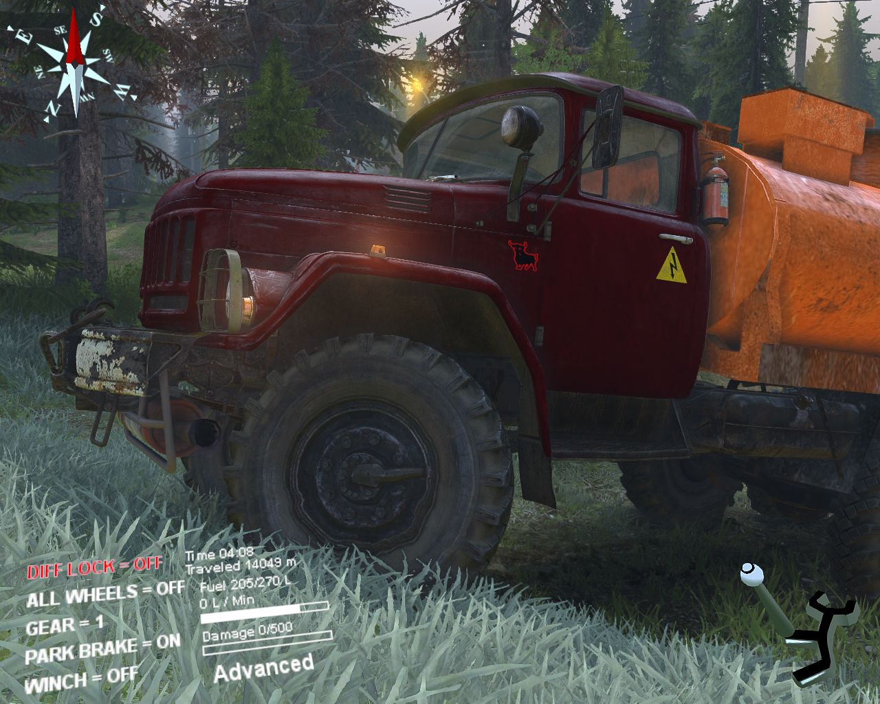 ЗиЛ-131 (ЯМЗ-236) v0.1 для Spintires 22.07.15 Beta