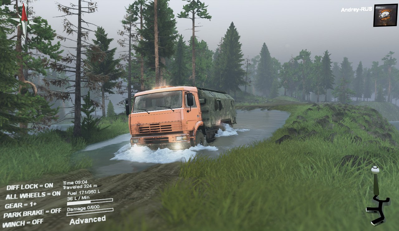 Карта-Muddy_road для 13.04.15 для Spintires 