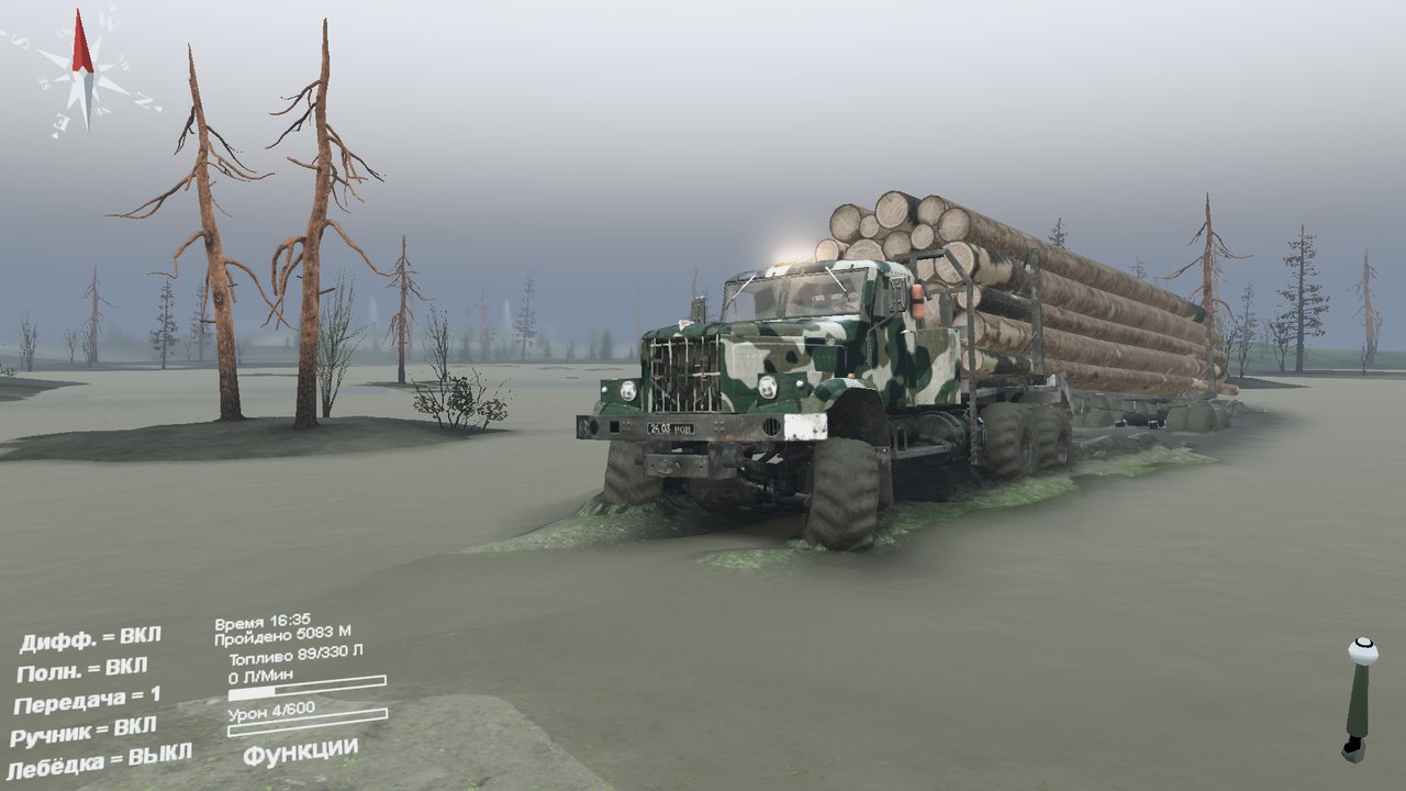 Карта "Долгая дорога" для Spintires 13.04.15