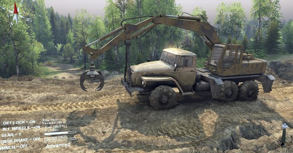 Пак механических погрузчиков для игры SpinTires. для Spintires 