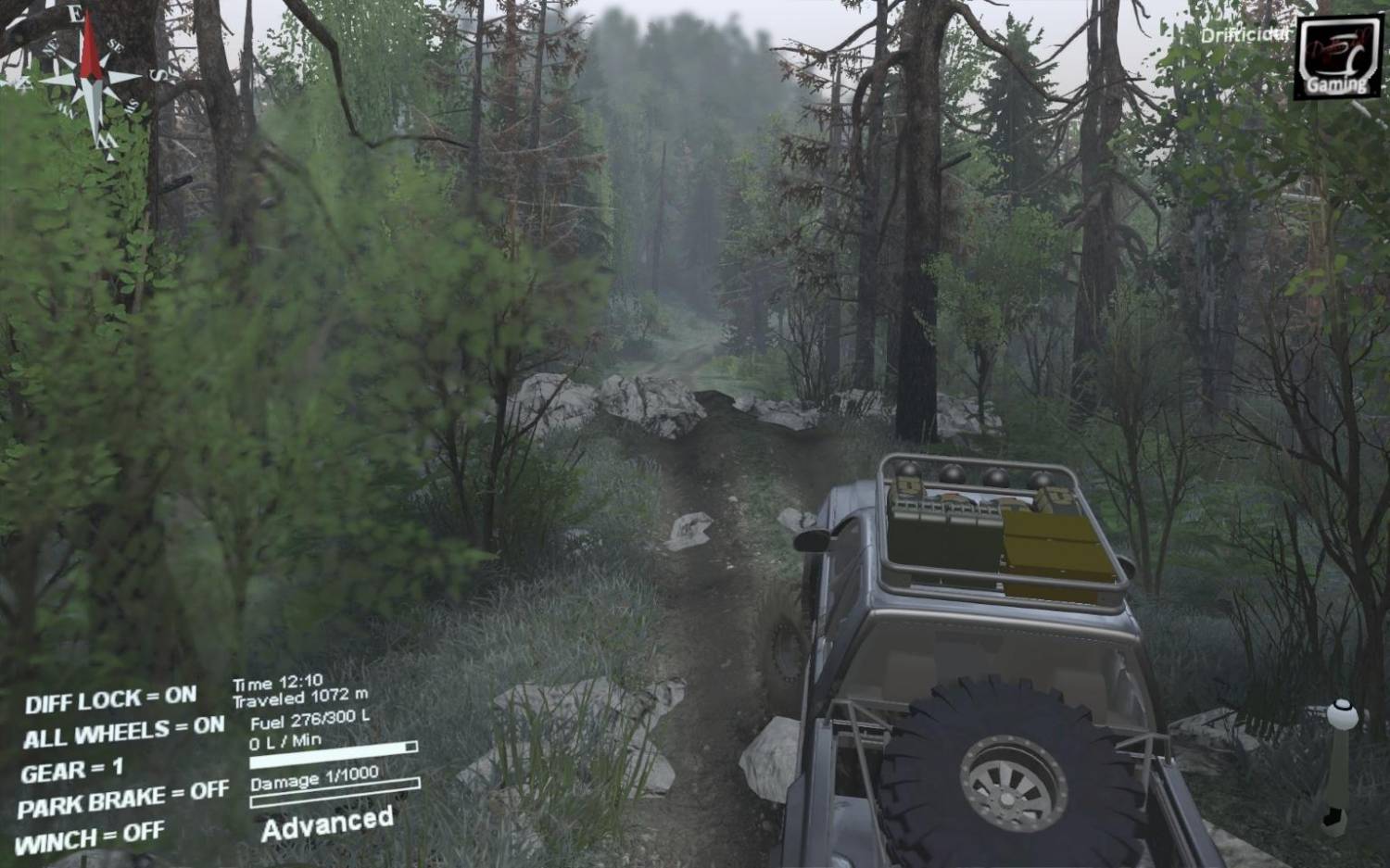 Level Cariboo Creek map для Spintires v.3.03.15