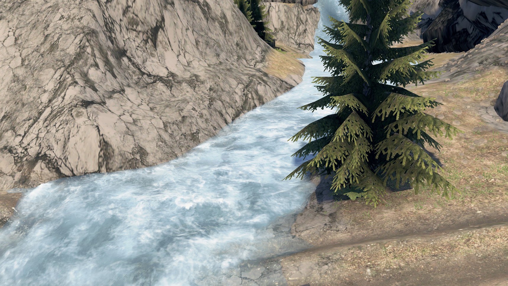 карта "level_waterfall" для Spintires 03.03.16