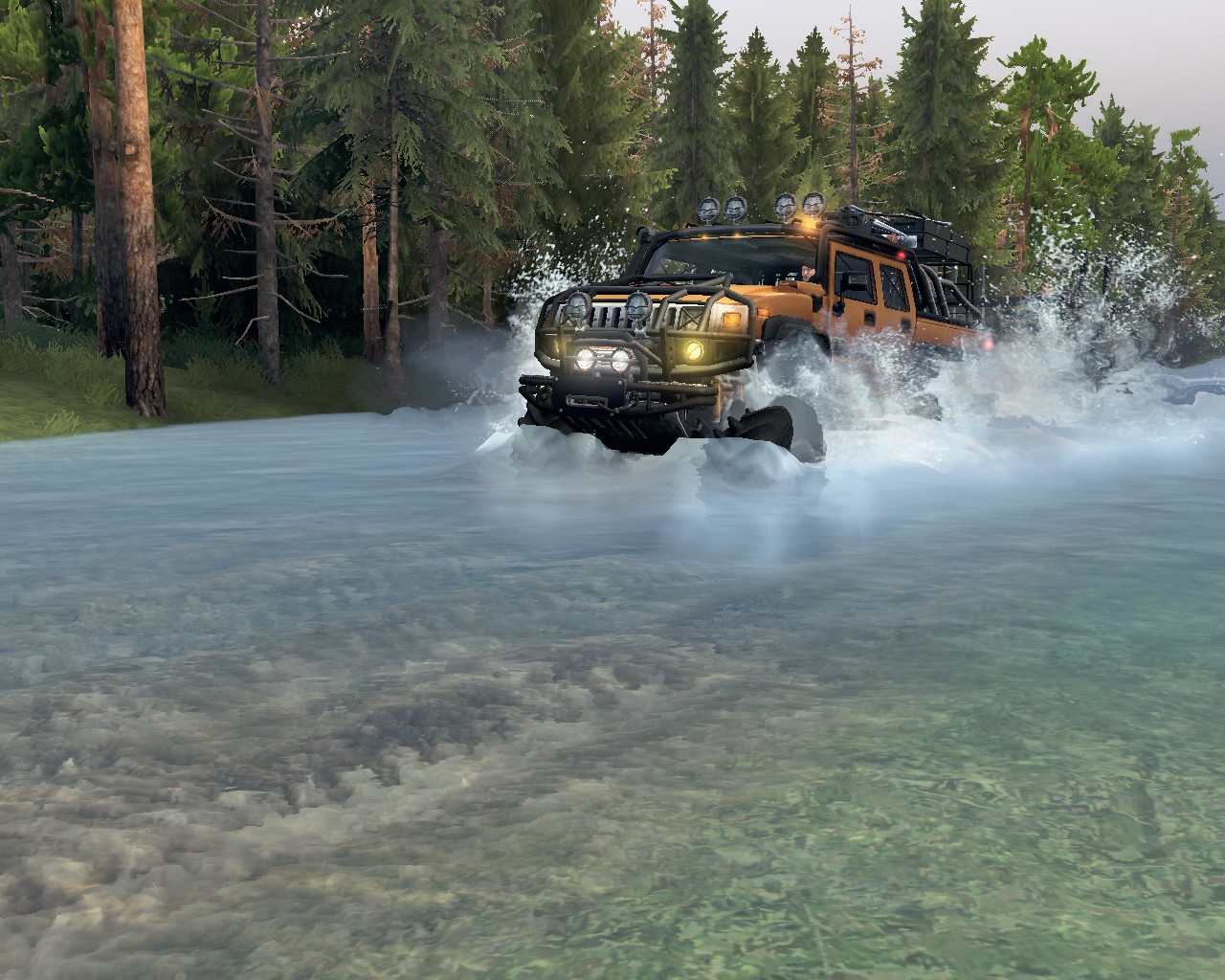 Карта "Black_Clamp" _v.2 для Spintires 03.03.16