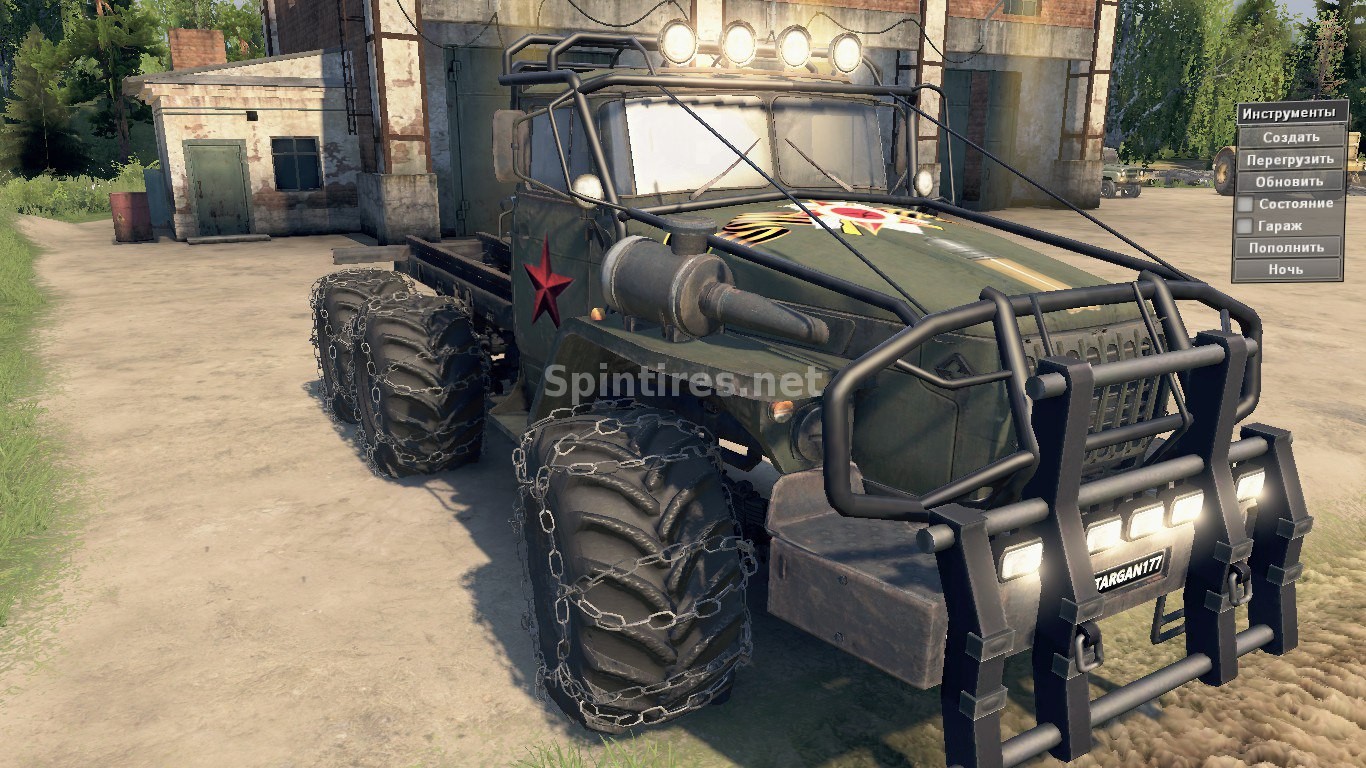 Урал 4320-10 "Vitargan177 День Победы" для Spintires 03.03.16