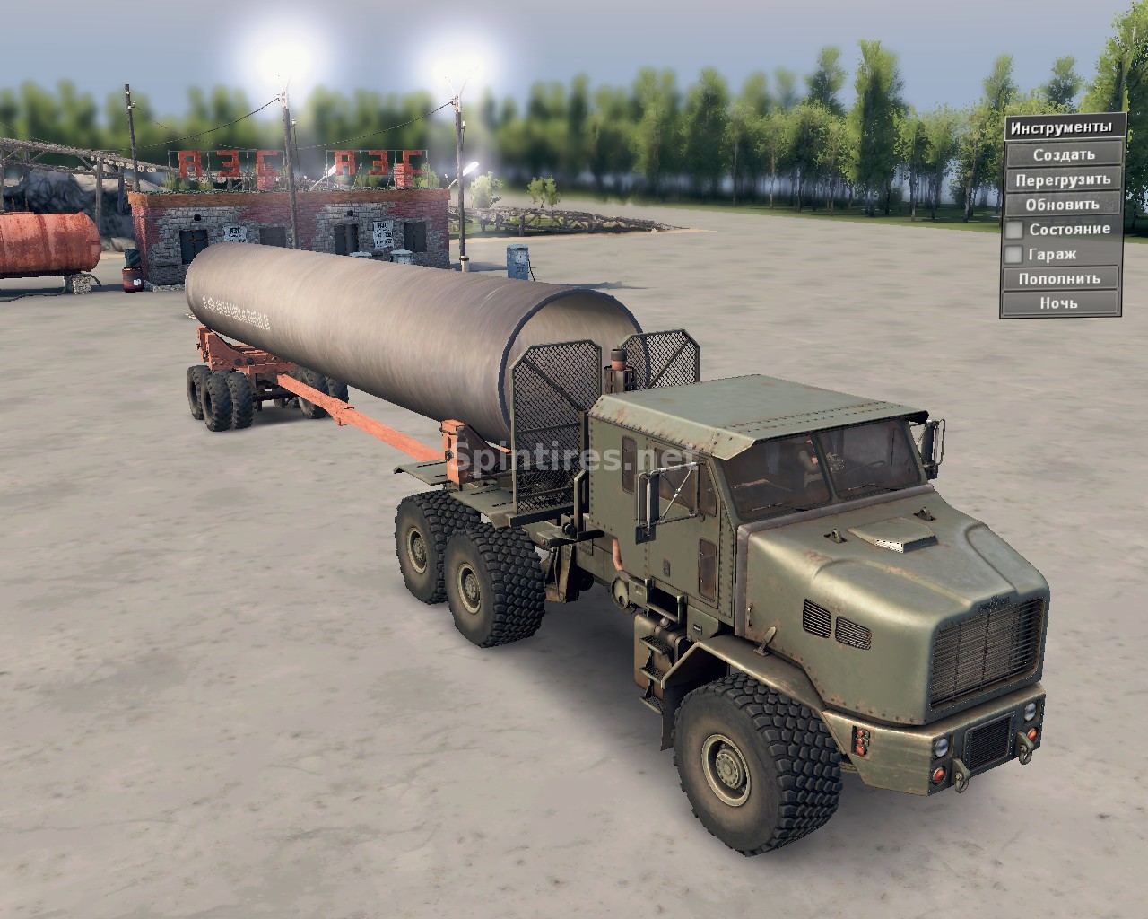 Oshkosh M1070 HET v.22.05.16 для Spintires 03.03.16