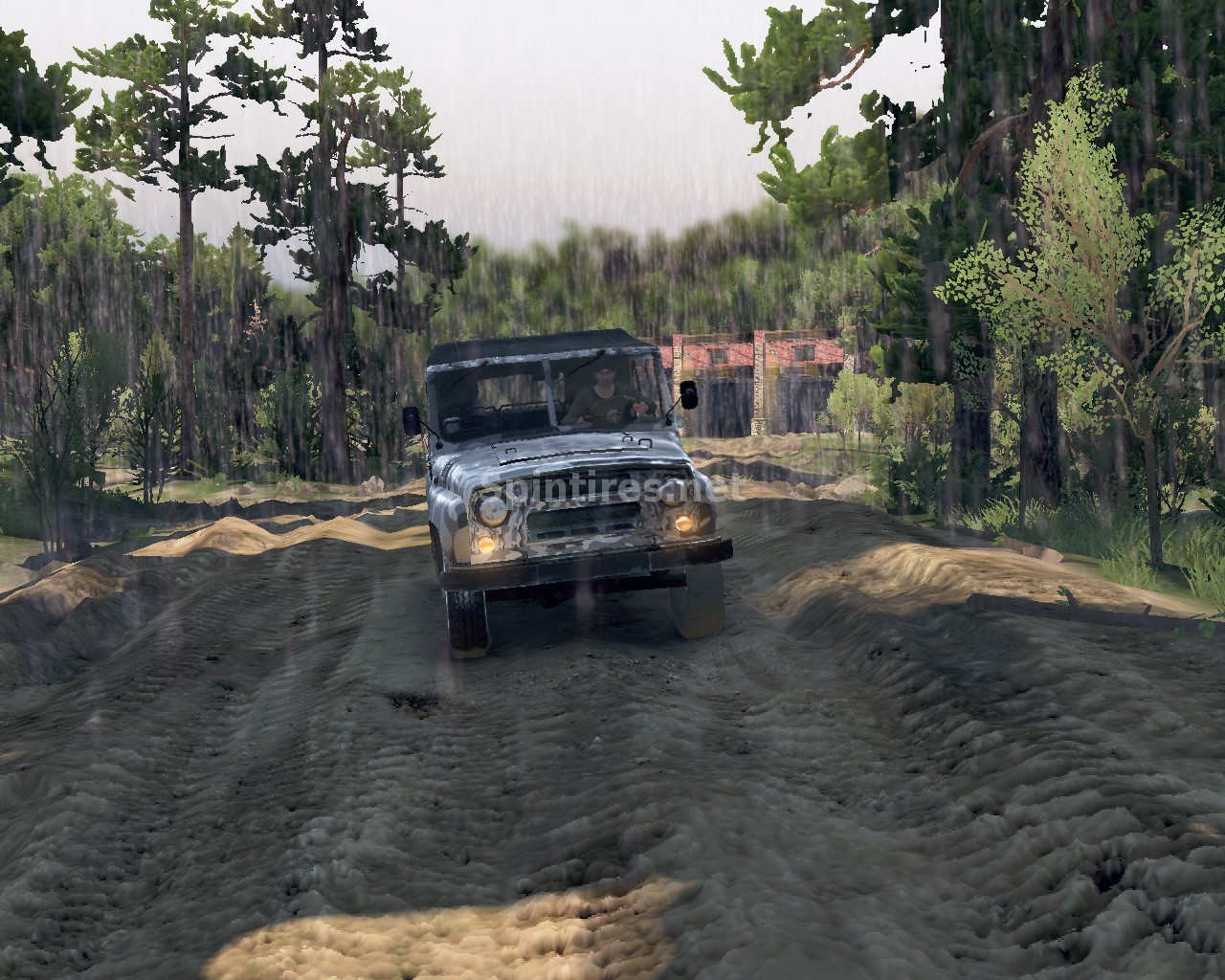 мод  "Дождь" v.3 для Spintires 03.03.16