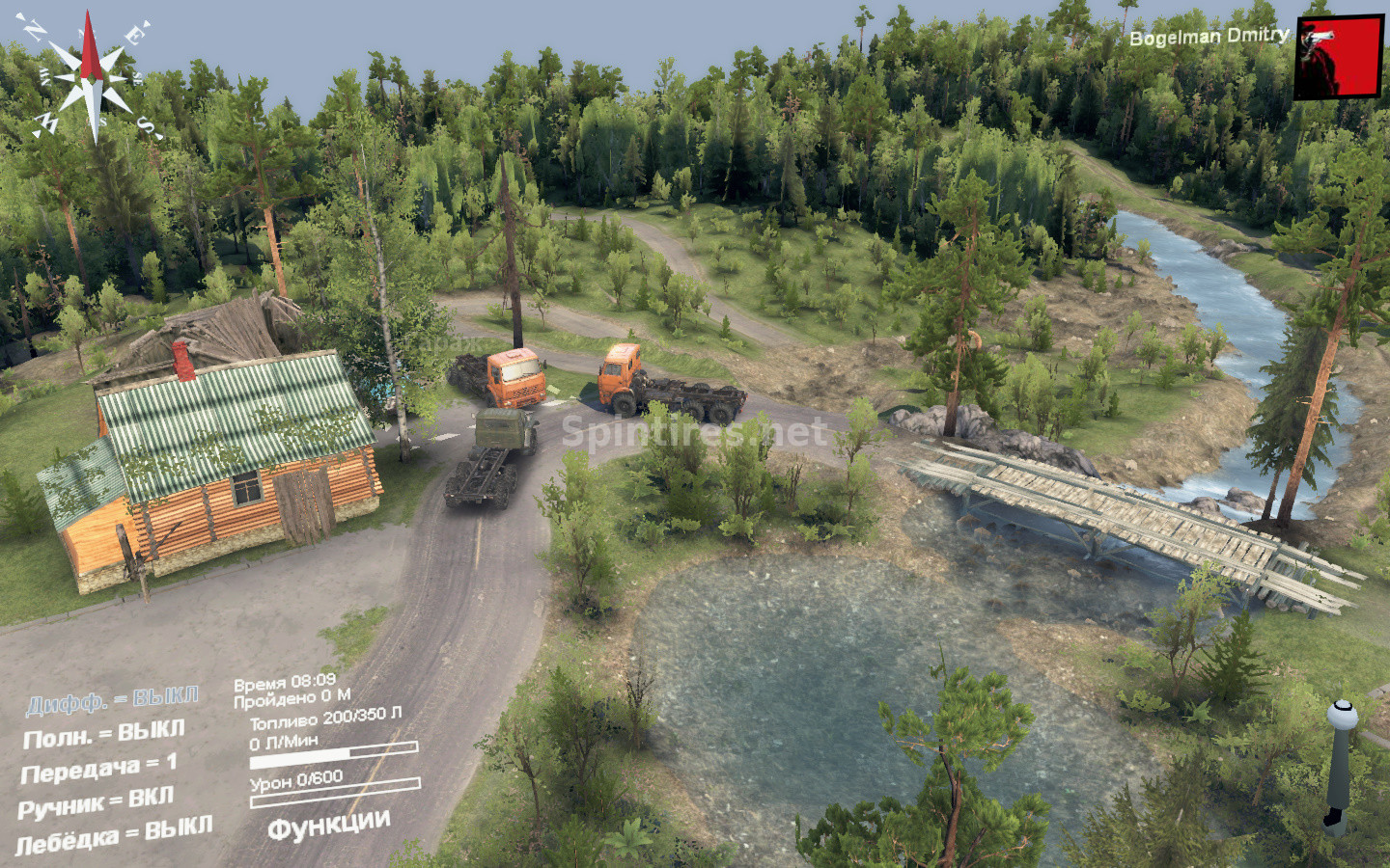 Карта «Tail Waters» NEW версия 2.0 для Spintires 03.03.16