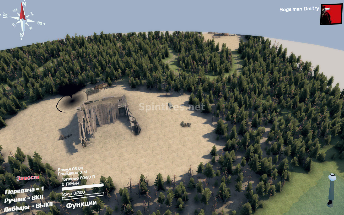 Карта «Корабль-лесовоз» версия 1.0 для Spintires 03.03.16