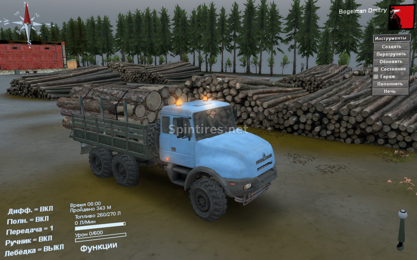 Урал-44202 версия 17.08.16 для Spintires 03.03.16