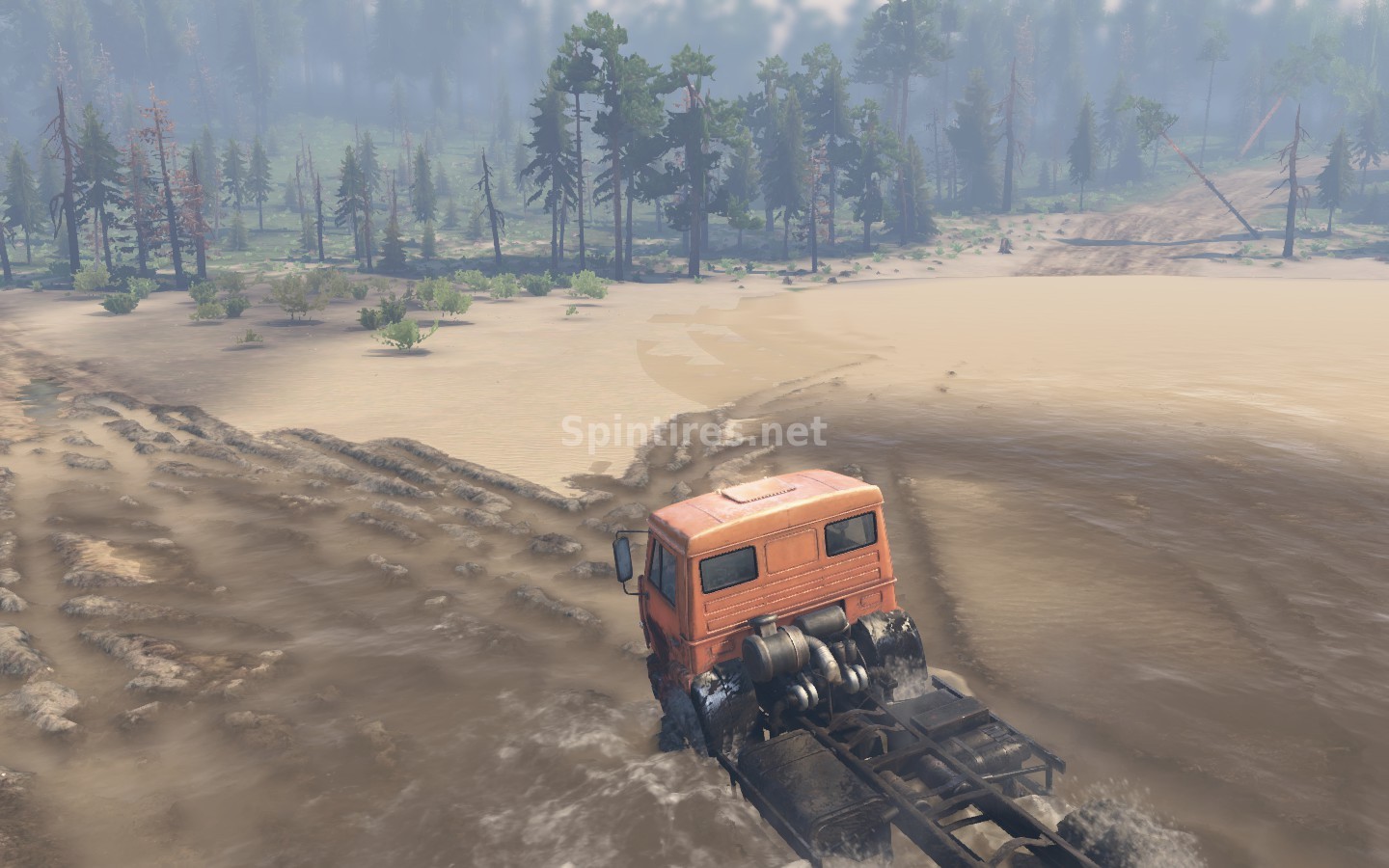 Карта «Затопленная земля» версия 1.0 для Spintires 03.03.16