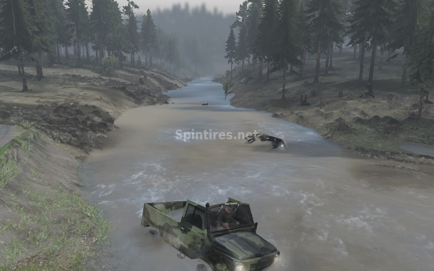 Карта "Озеро Рица" для Spintires 03.03.16