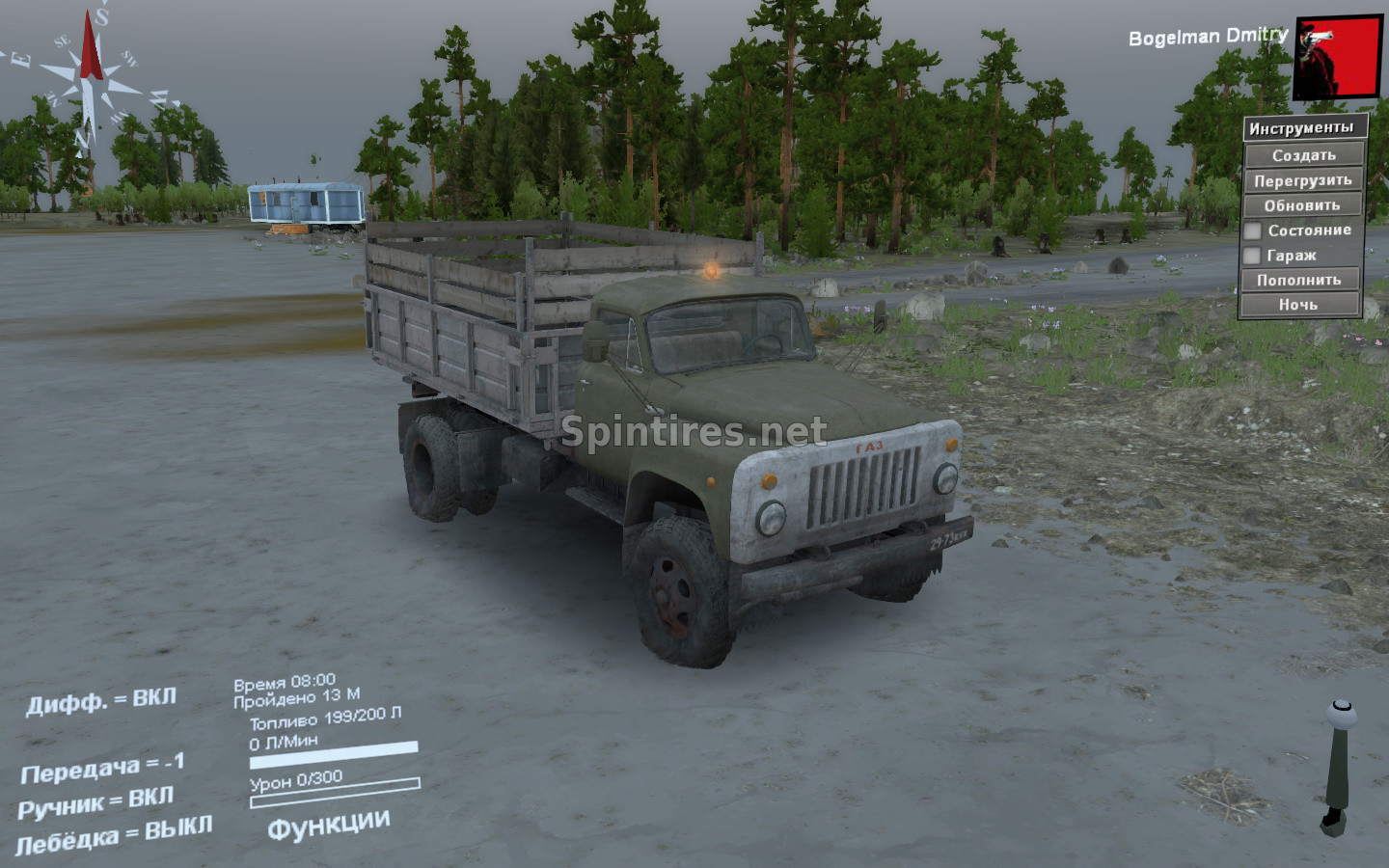 Газ-53 версия 27.08.16 для Spintires 03.03.16