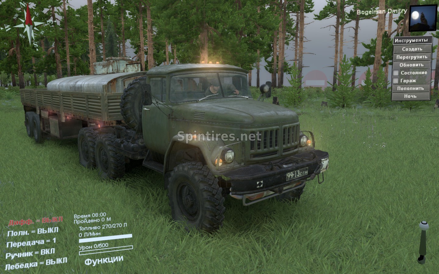 Зил-131 «IZOKU» версия 10.10.16 для Spintires 03.03.16