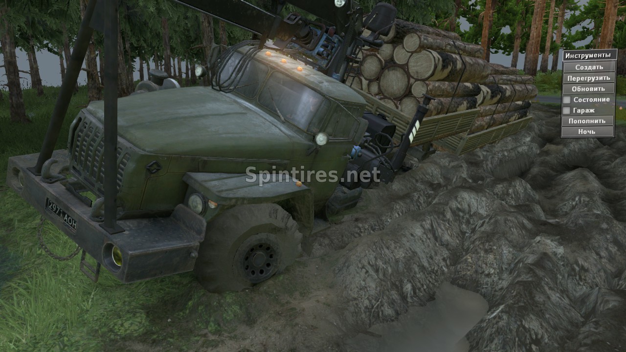 Урал 10х10 «Автопоезд» версия 1.0 для Spintires 03.03.16