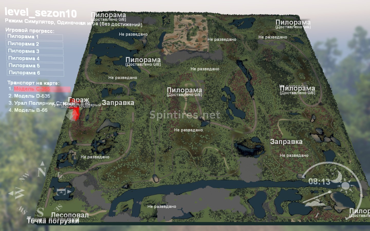 Карта «Сезон 10» версия 0.1 для Spintires 03.03.16