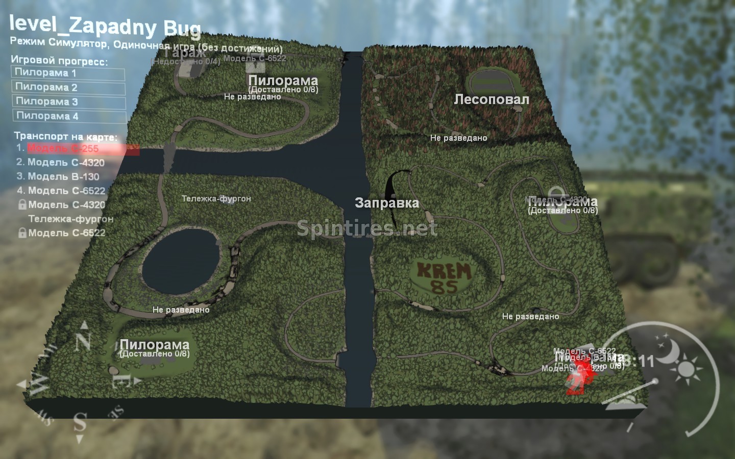 Карта «Западный Буг» версия 1.0 для Spintires 03.03.16