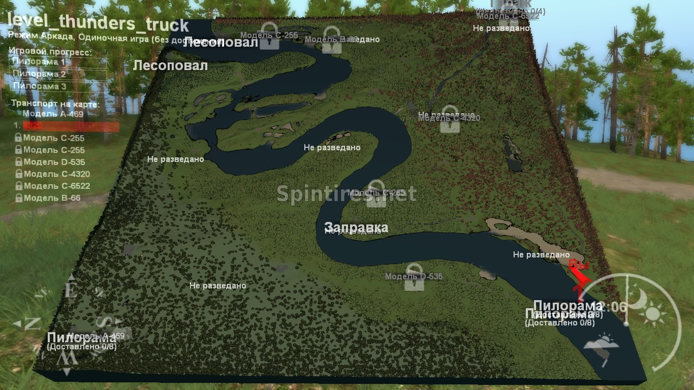 Карта «Thunders Truck» для Spintires v03.03.16