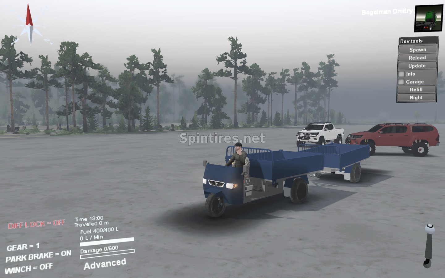 Agricultural tricycle версия 21.02.17 для Spintires 03.03.16