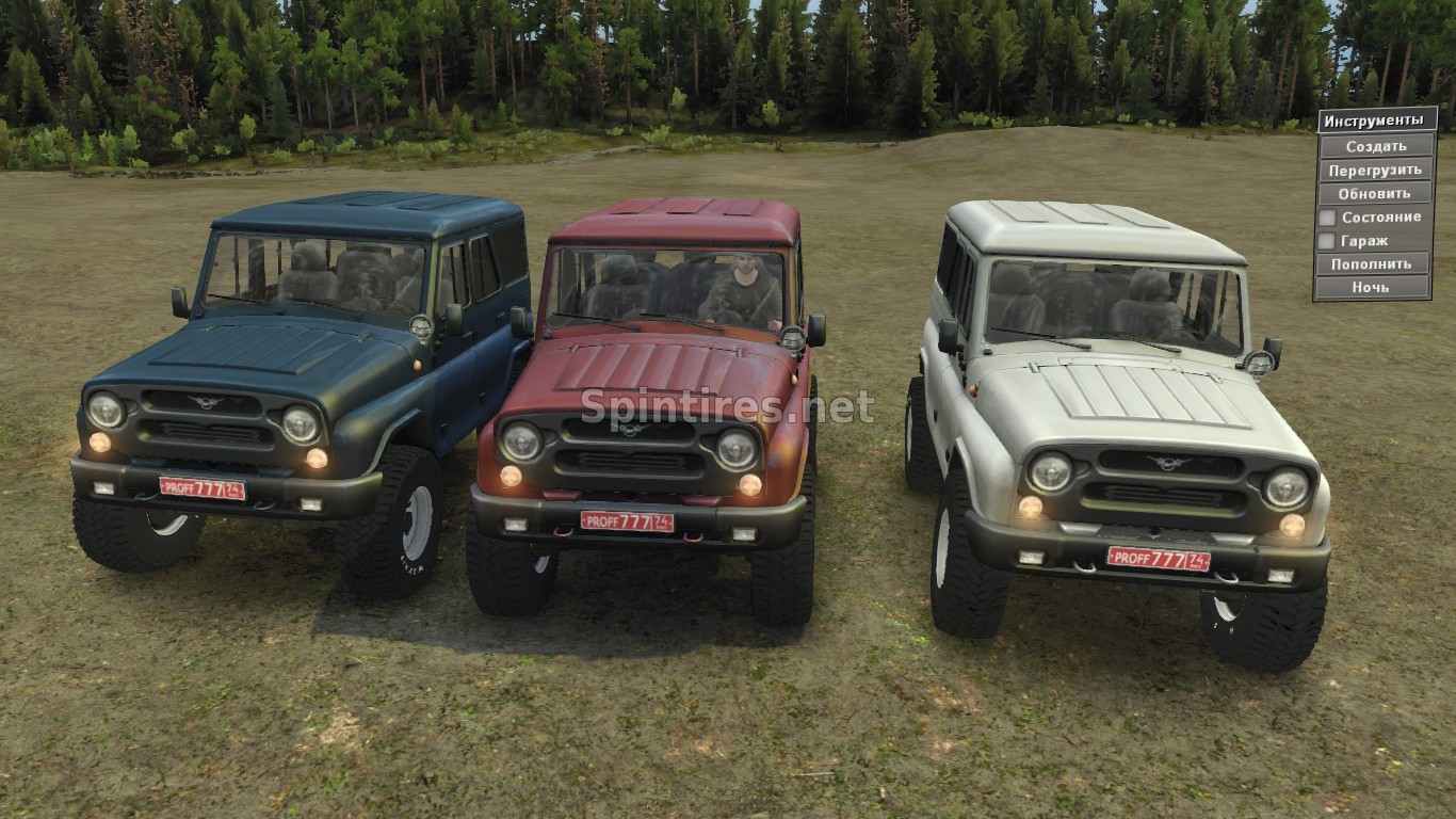 УАЗ-315195 «Hunter» Обновление 19.02.17 для Spintires v03.03.16