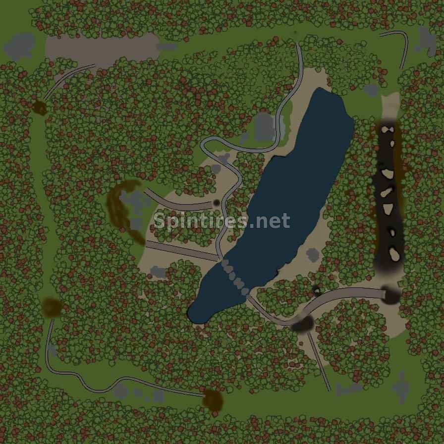 Карта «Озеро» версия 2 для Spintires v03.03.16