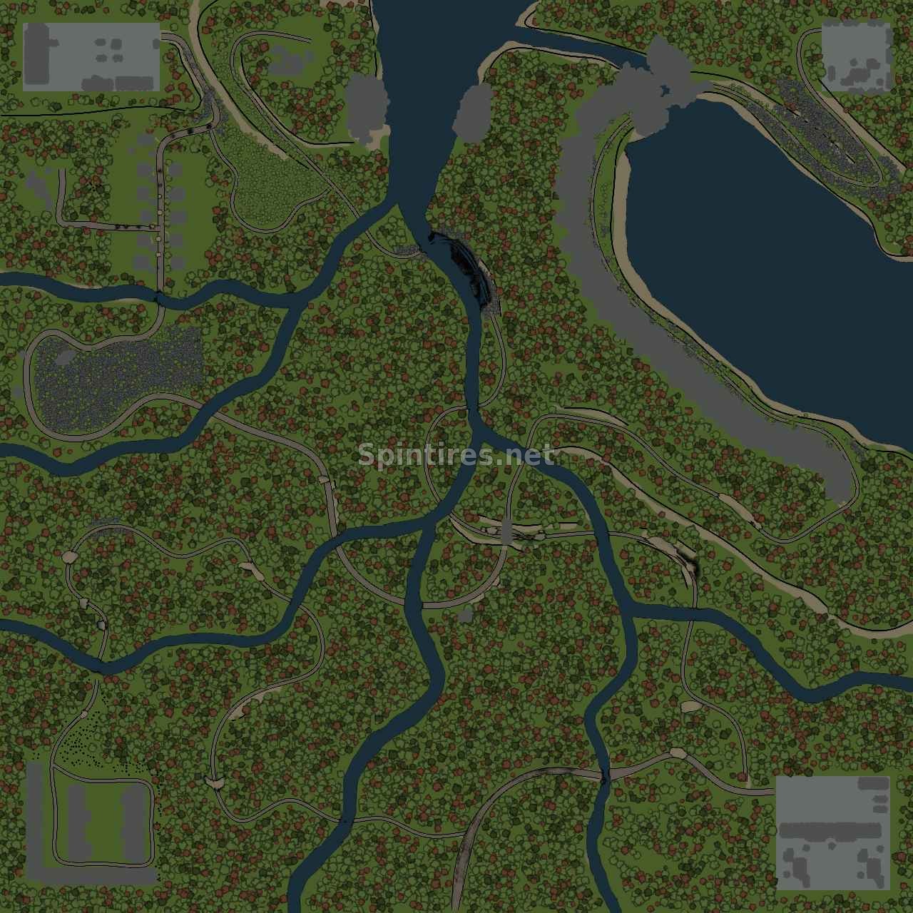 Карта «Два водопада» для Spintires v03.03.16
