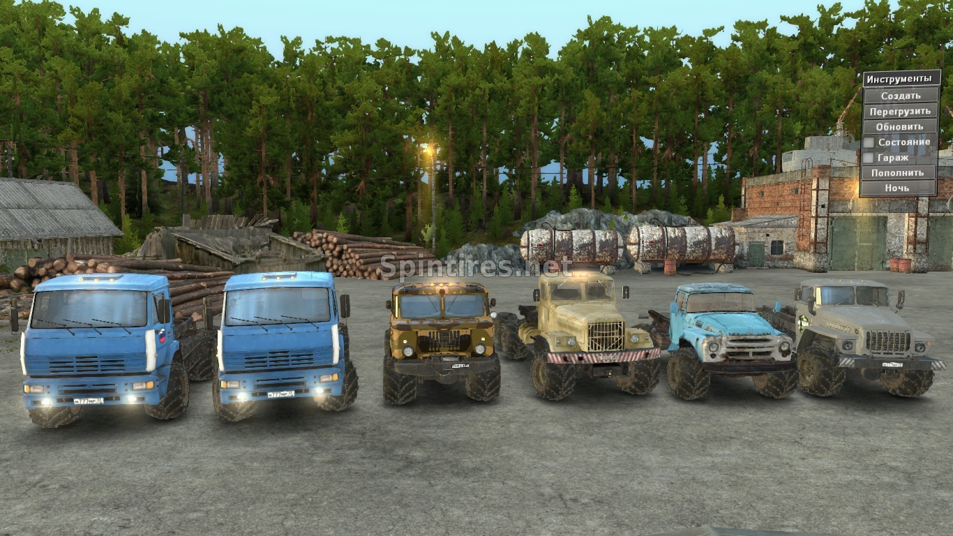 Арочные колёса для стандартных грузовиков для Spintires v03.03.16