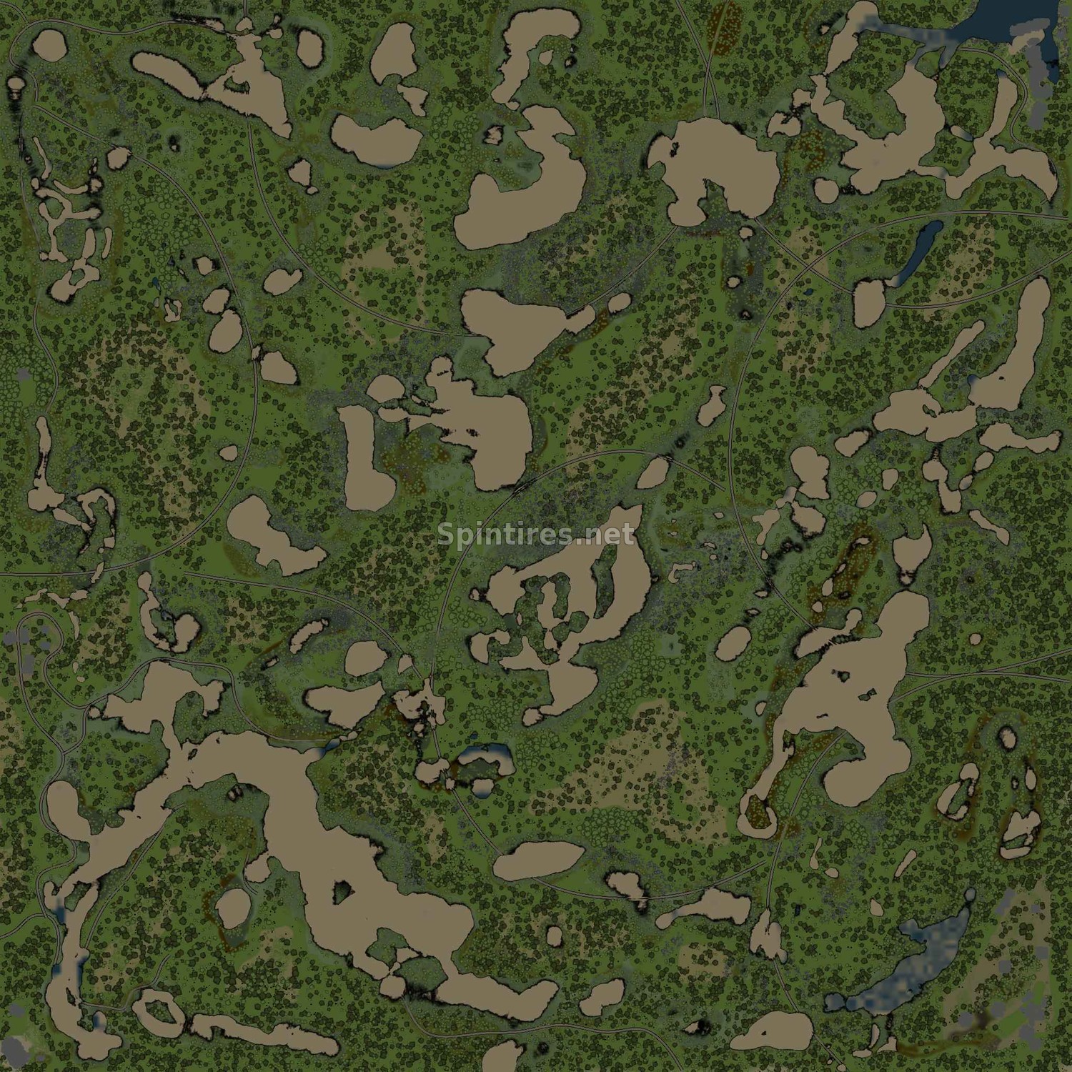 Карта Damp earth для Spintires v03.03.16