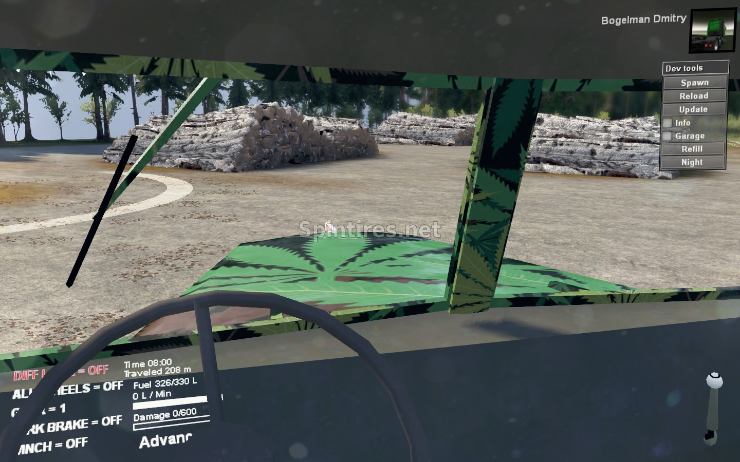 Берёзовые брёвна для Spintires 03.03.16