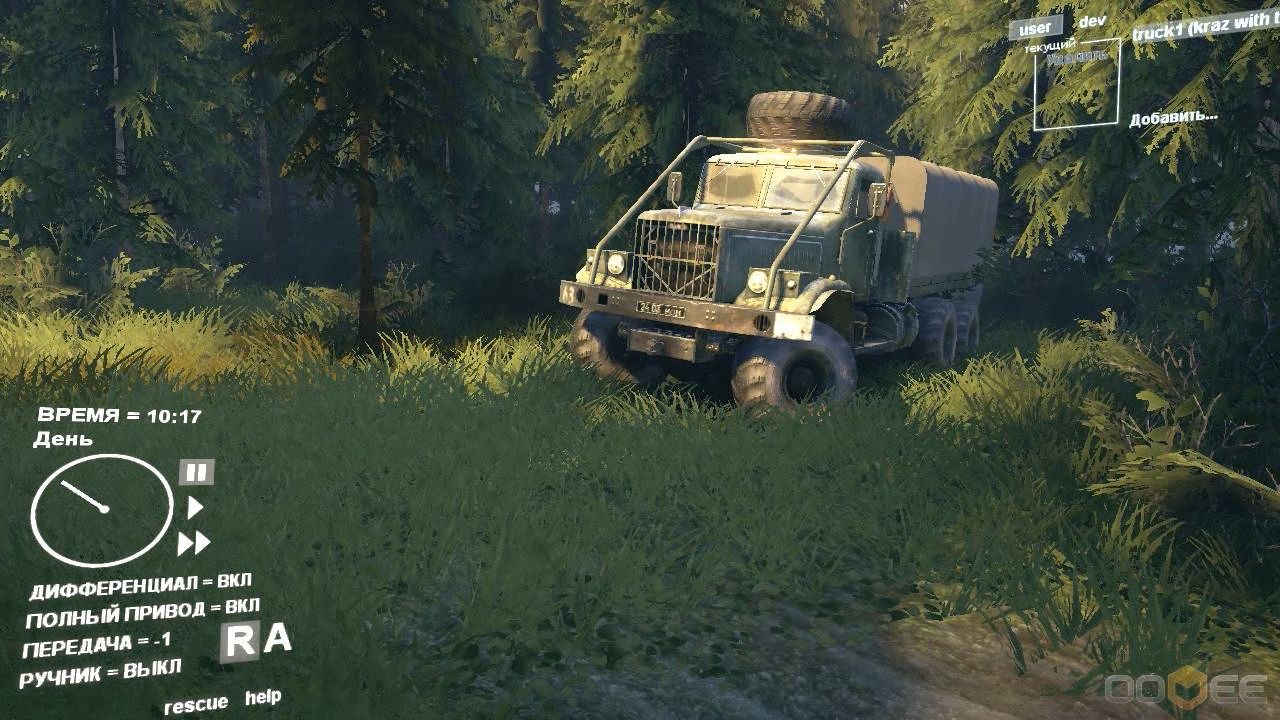 Звуки Русского Леса для Spin Tires v2.0 для Spintires 