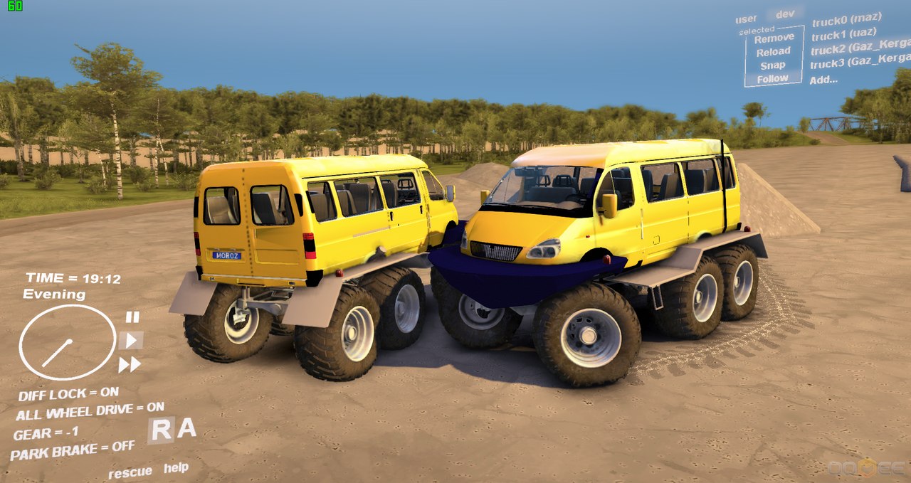 Мод Газ "Кержак" для Spin Tires 2013 DEV DEMO для Spintires 
