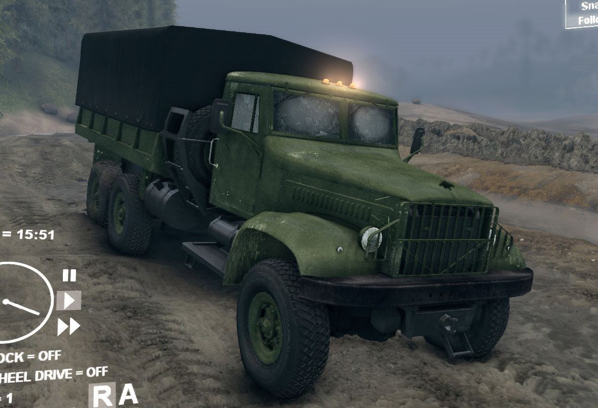Мод  ЯАЗ-214 для Spin Tires 2013 DEV DEMO для Spintires 