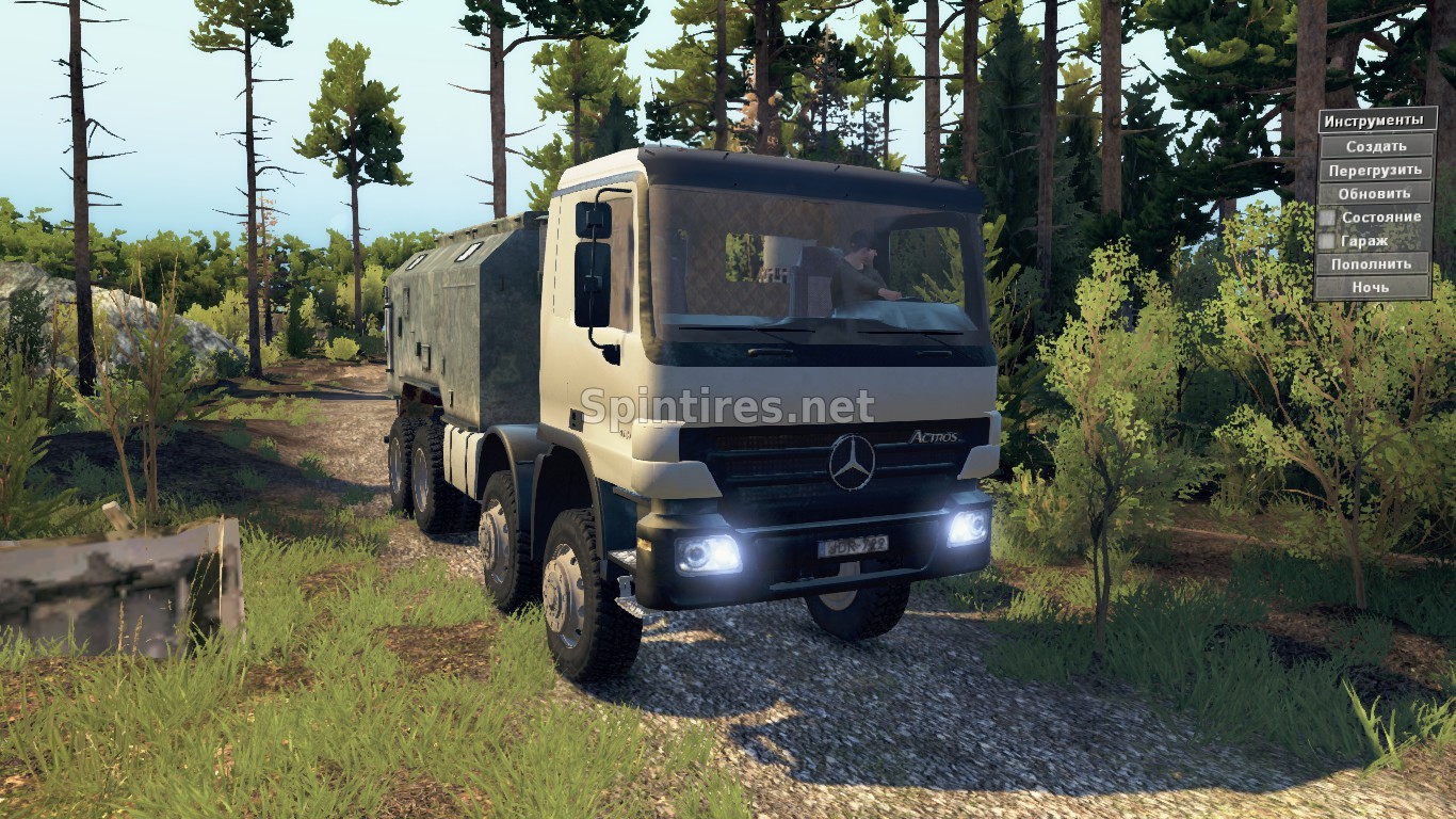 Mercedes-Benz Actros 8x8 версия 0.3 для Spintires v03.03.16