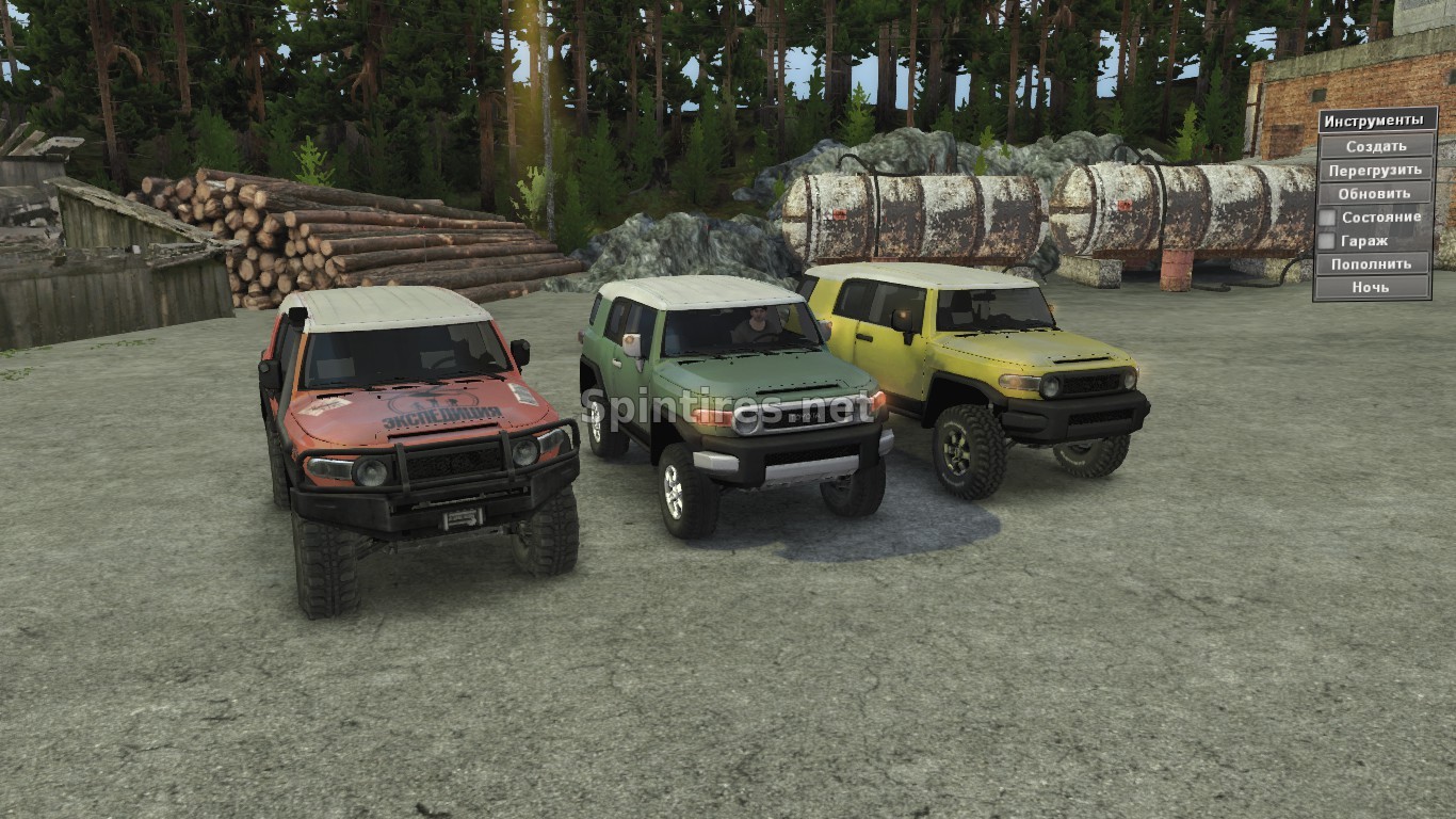 Toyota FJ Cruiser Pack ОБНОВЛЕНИЕ 30.03.17 для Spintires v03.03.16