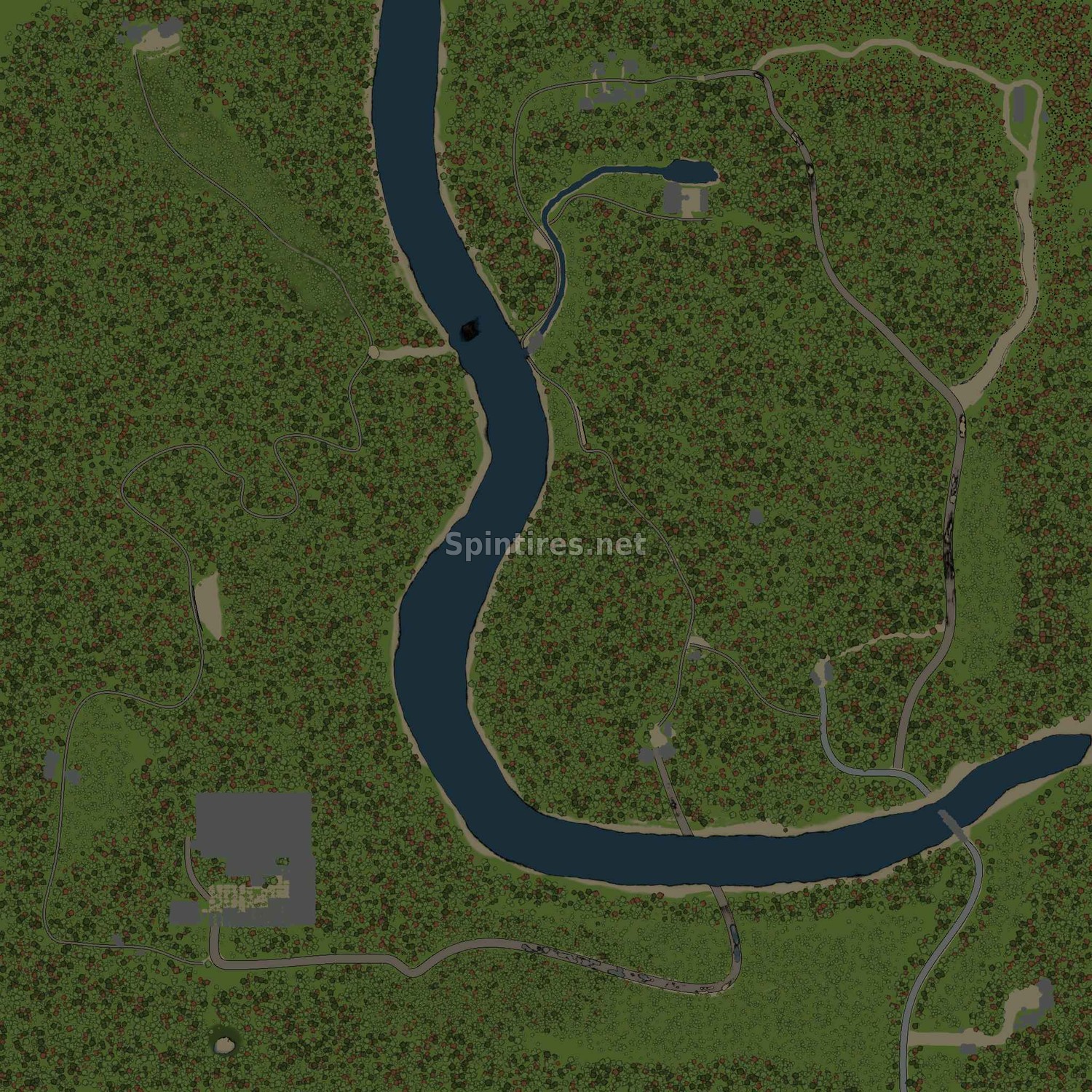 Карта Танковый Завод для Spintires v03.03.16